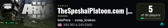 TheSpeshalPlatoon.com | Asia 1 | Modern live status badge