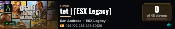 tet | [ESX Legacy] live status badge