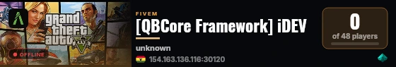 [QBCore Framework] iDEV live status badge