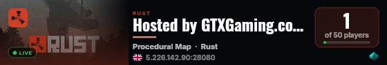 Hosted by GTXGaming.co.uk live status badge