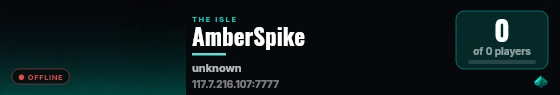 AmberSpike live status badge