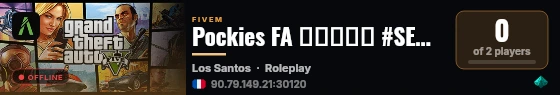 Pockies FA ▬▬▬↭🡺 #SERVEUR↭FUN 🡸↭▬▬▬ 💜 live status badge