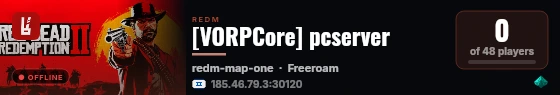 [VORPCore] pcserver live status badge
