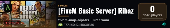 [FiveM Basic Server] Ribaz live status badge