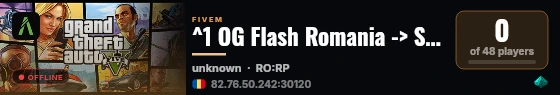 ^1 OG Flash Romania -> STAFF FREE -> VIP FREE ^7 live status badge