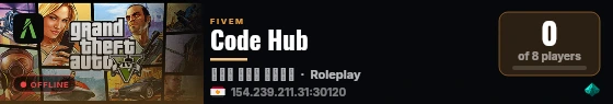 Code Hub live status badge