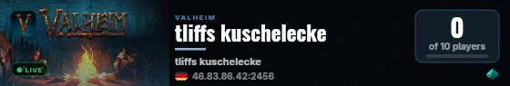 tliffs kuschelecke live status badge