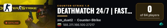 DEATHMATCH 24/7 | FAST RESPAWN live status badge