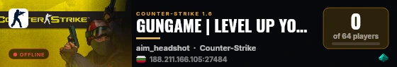 GUNGAME | LEVEL UP YOUR WEAPON live status badge