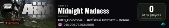 Midnight Madness live status badge