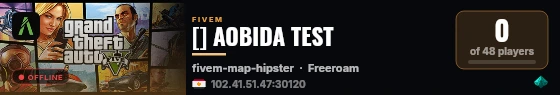 [] AOBIDA TEST live status badge