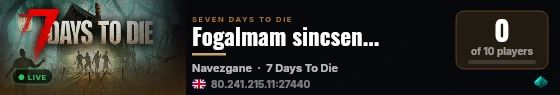 Fogalmam sincsen... live status badge
