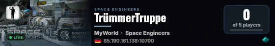 TrümmerTruppe live status badge