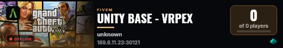 UNITY BASE - VRPEX live status badge