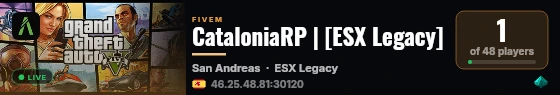 CataloniaRP | [ESX Legacy] live status badge