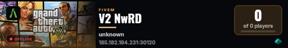V2 NwRD live status badge