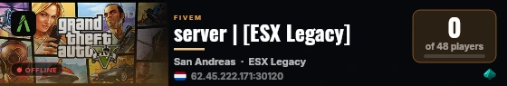 server | [ESX Legacy] live status badge