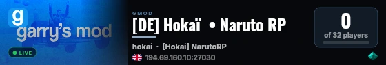 [DE] Hokaï  • Naruto RP live status badge