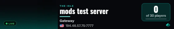 sequence - mods - website live status badge
