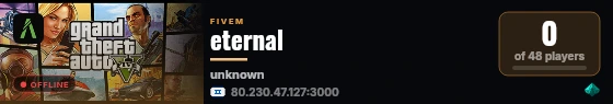 eternal live status badge