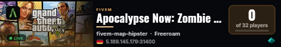 [FiveM Basic Server] Last City BR live status badge