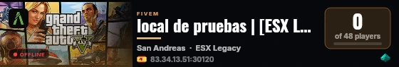 local de pruebas | [ESX Legacy] live status badge