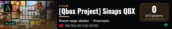 [Qbox Project] Sinaps QBX live status badge