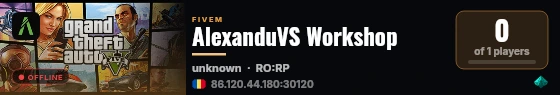 AlexanduVS Workshop live status badge