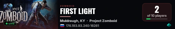 FIRST LIGHT live status badge
