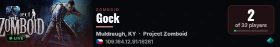 Gock live status badge