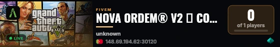 NOVA ORDEM® V2 ✦ CONFIGURÇÃO live status badge