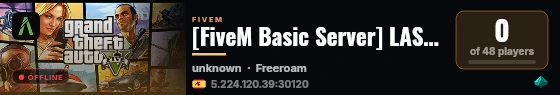 [FiveM Basic Server] LAST PVP live status badge