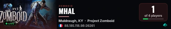 MHAL live status badge