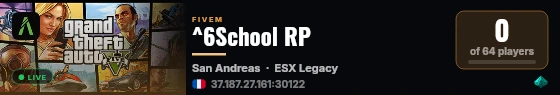 ^6School RP live status badge
