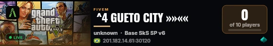  ^4 GUETO CITY »»«« live status badge