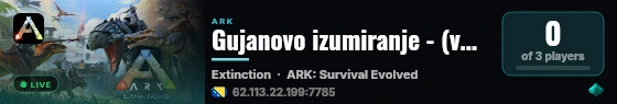 Gujanovo izumiranje - (v358.24) live status badge