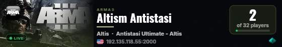 Altism Antistasi live status badge