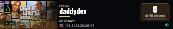 daddydev live status badge