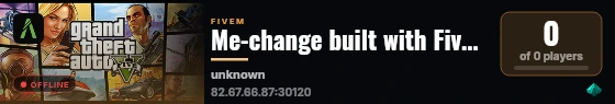 Me-change built with FiveM Basic Server! live status badge
