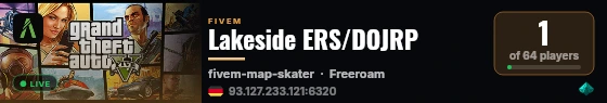 Lakeside ERS/DOJRP live status badge