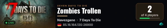 Zombies Trollen live status badge