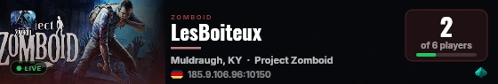LesBoiteux live status badge