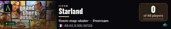 Starland live status badge