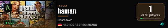 haman  live status badge