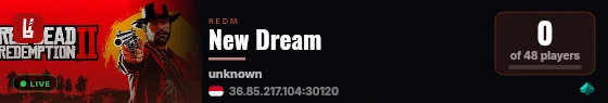 New Dream live status badge
