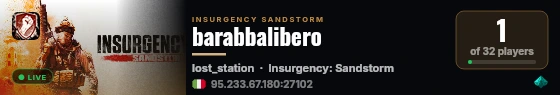 barabbalibero live status badge
