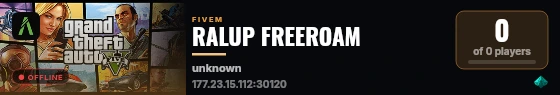 RALUP FREEROAM live status badge