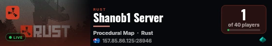 Shanob1 Server live status badge