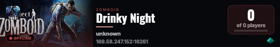 Drinky Night live status badge