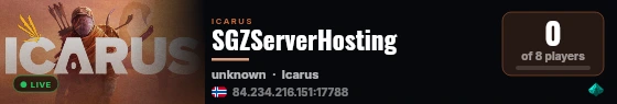 SGZServerHosting live status badge